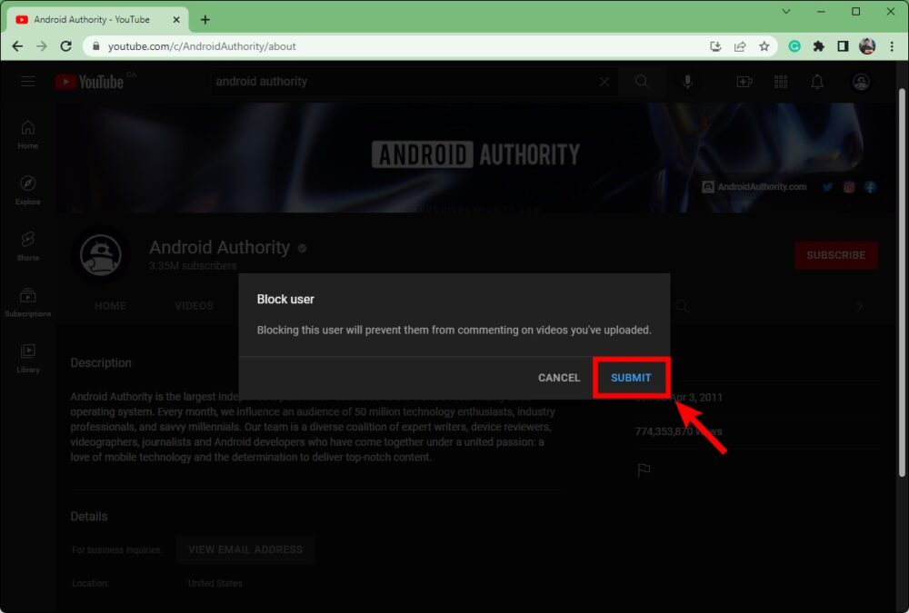 How to block a YouTube channel Android Authority