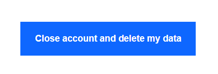 supprimer le compte et les données ebay