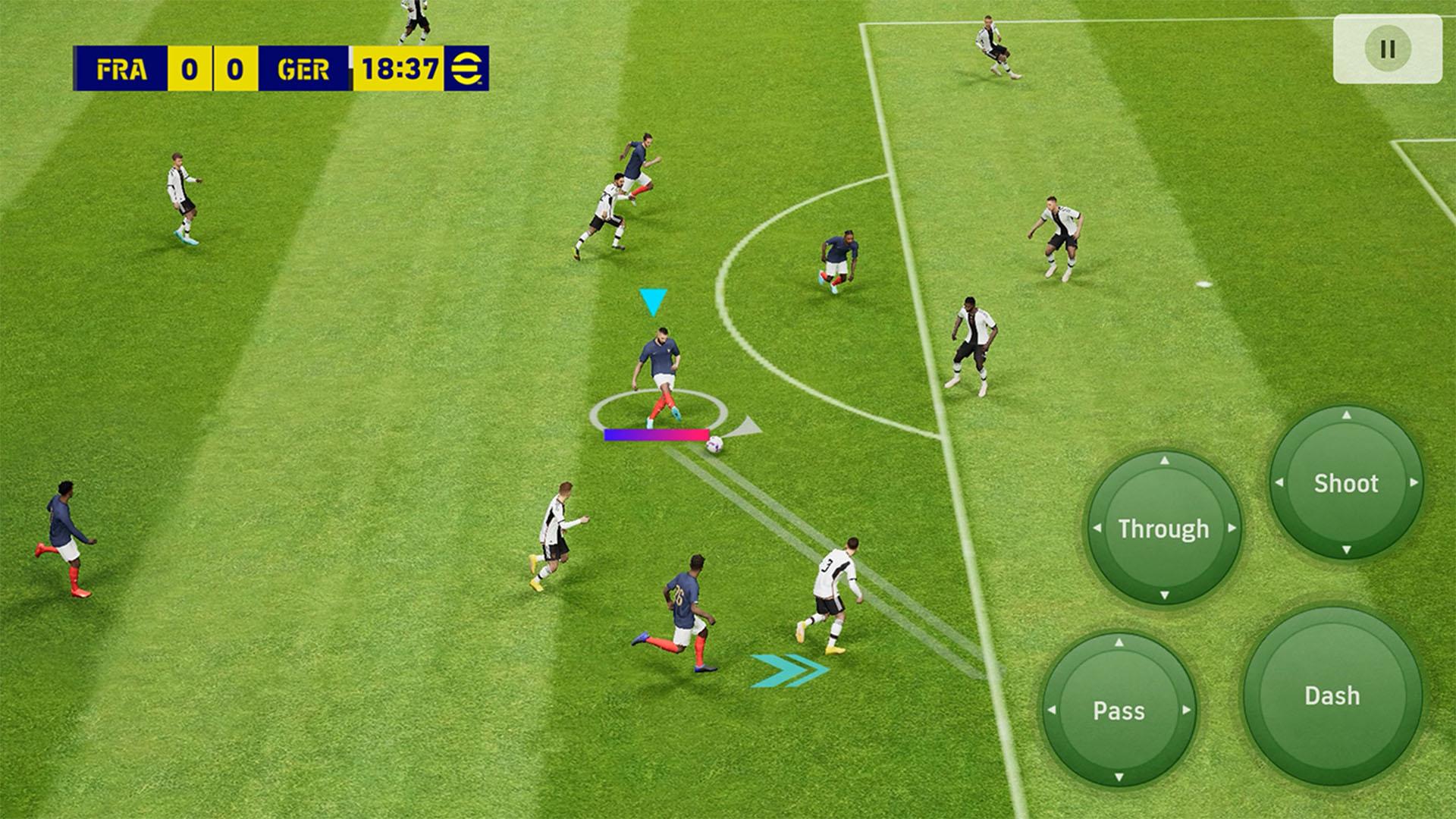 Efootball 2023 екранна снимка на най -добрите футболни игри на Android