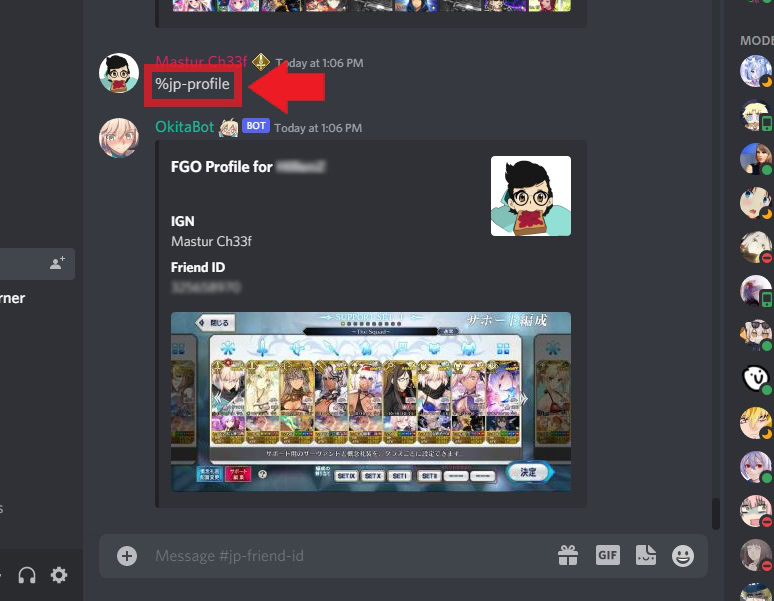 example of a discord bot command