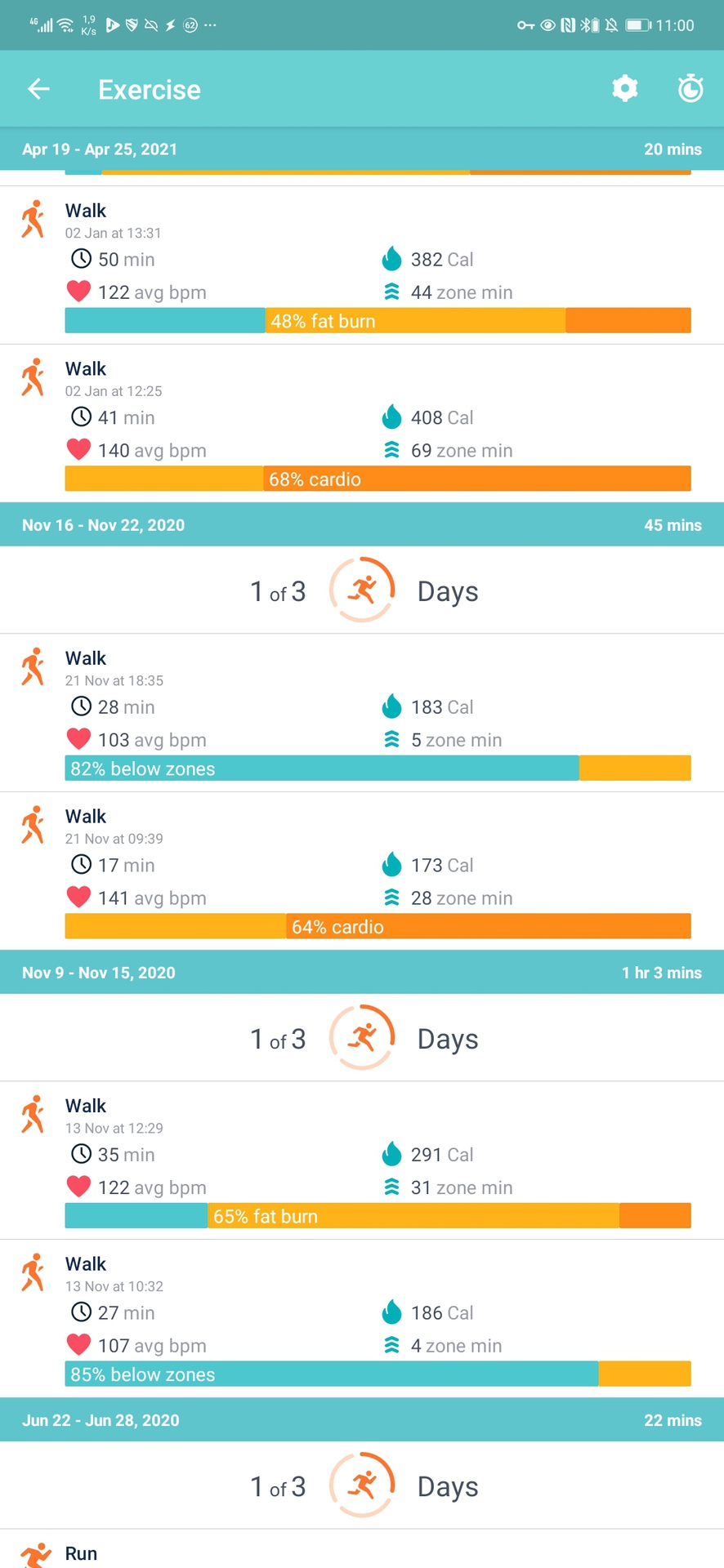 fitbit log exercise manually 1