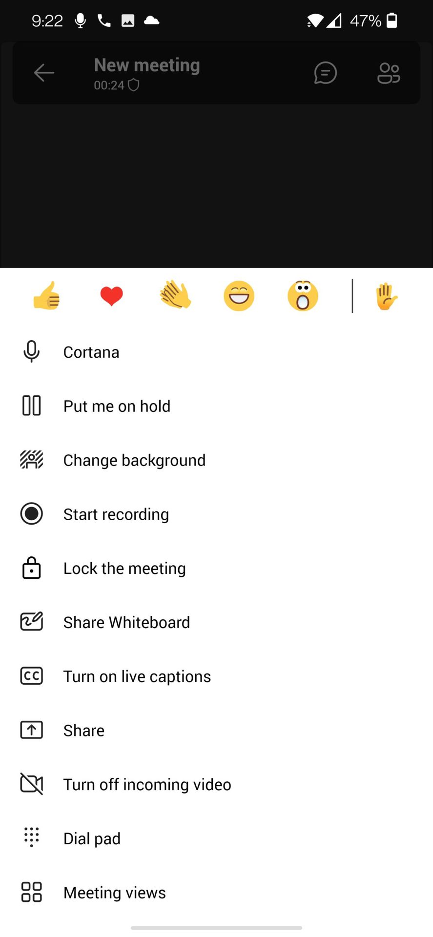 microsoft teams mobile how to share screen