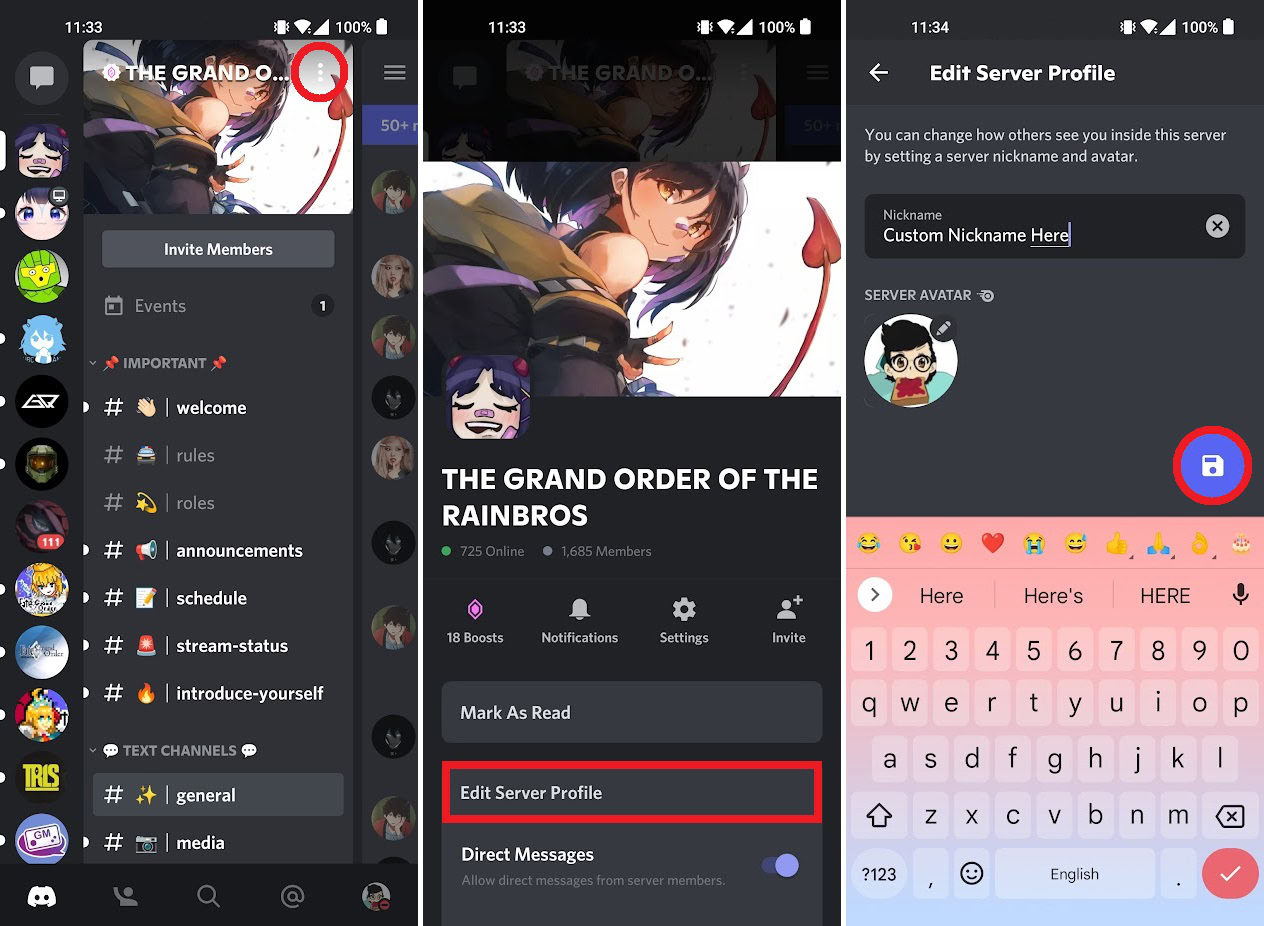 mobile discord nickname