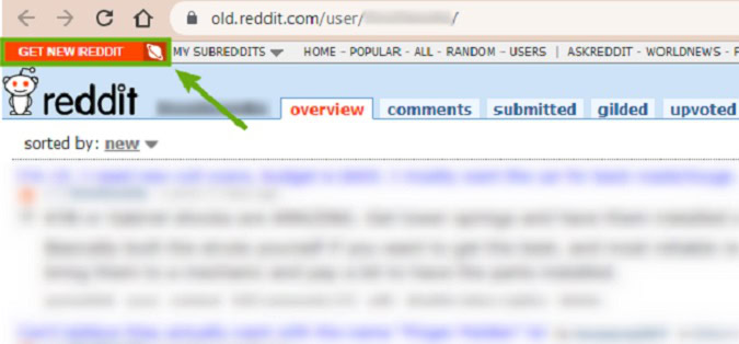 new reddit