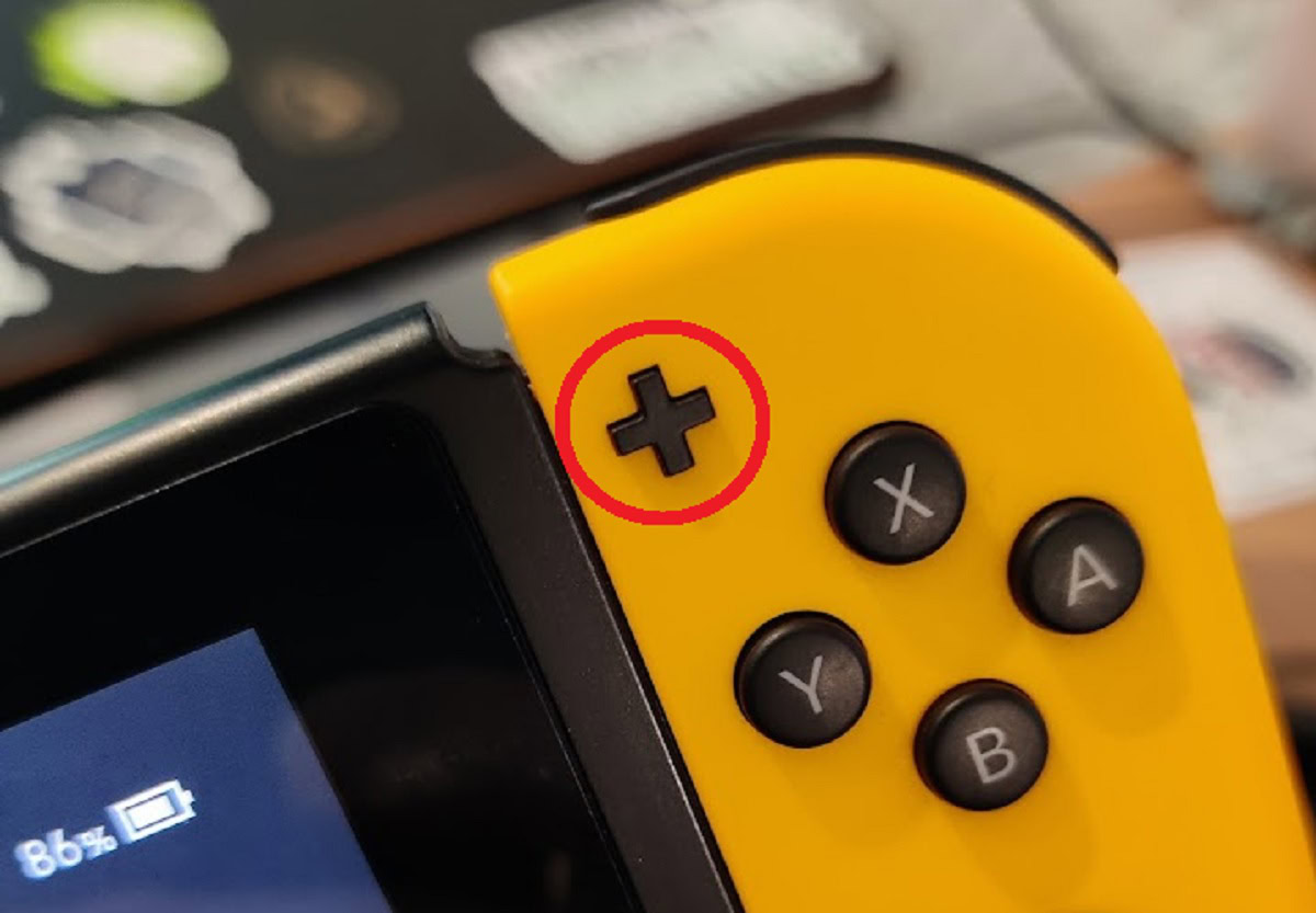 plus button nintendo switch