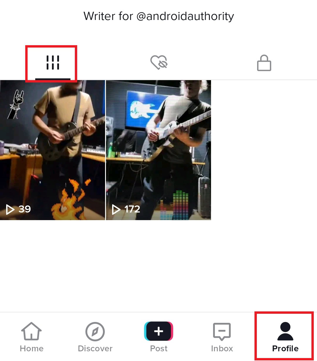 profile videos TikTok