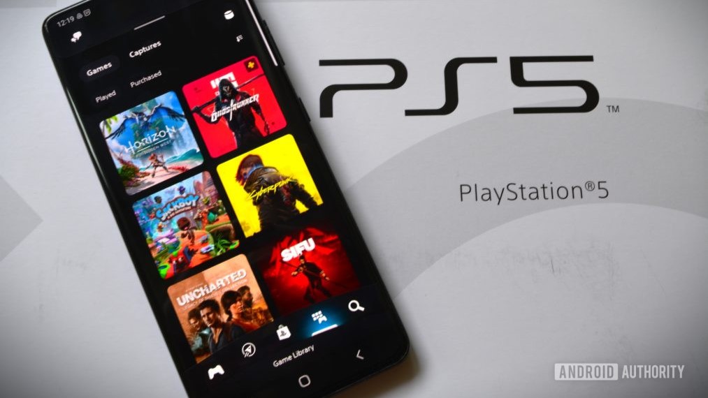 ps app on phone with ps5 logo