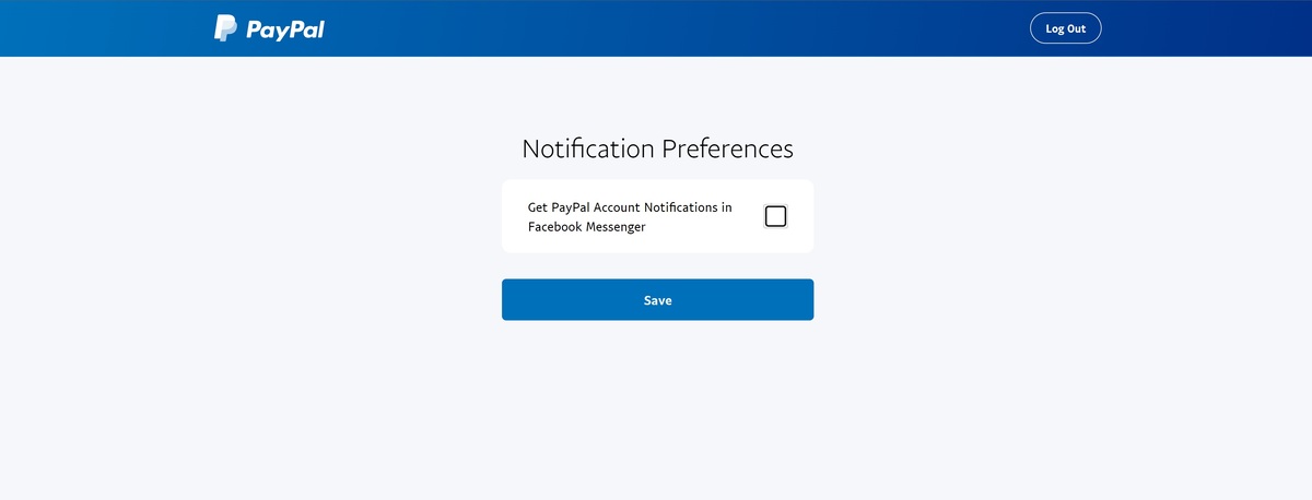 remove paypal messenger notifications direct option