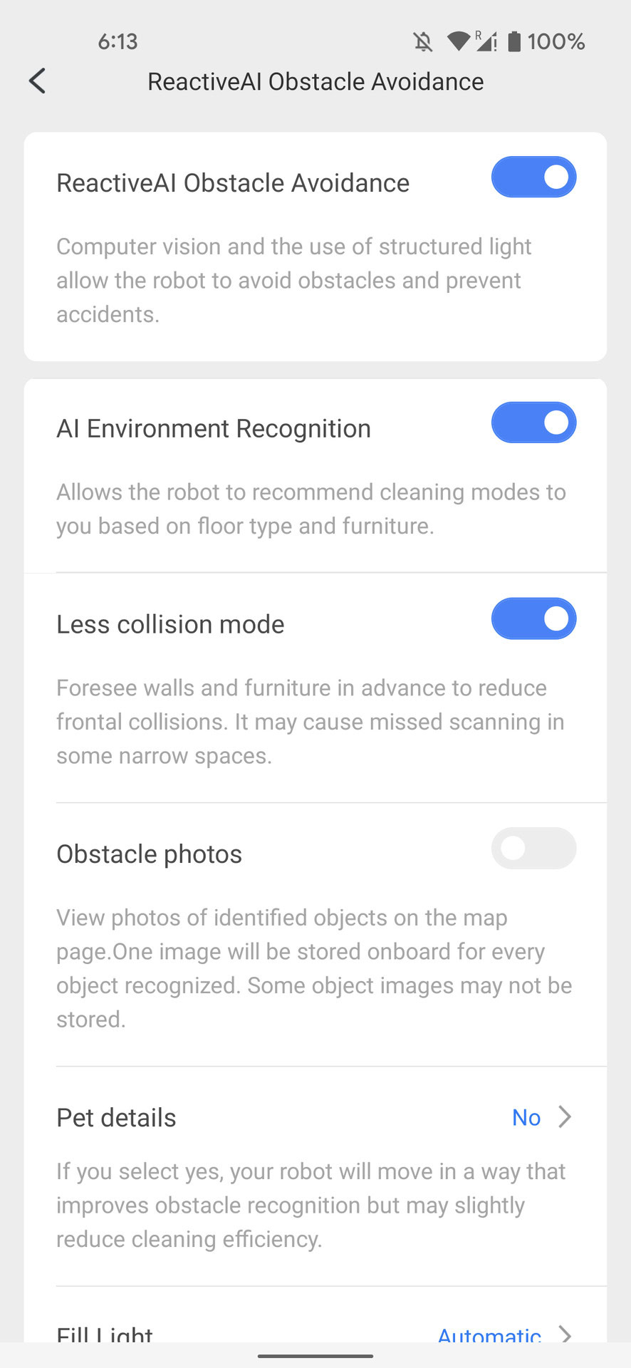 roborock s7 maxv app settings obstacles