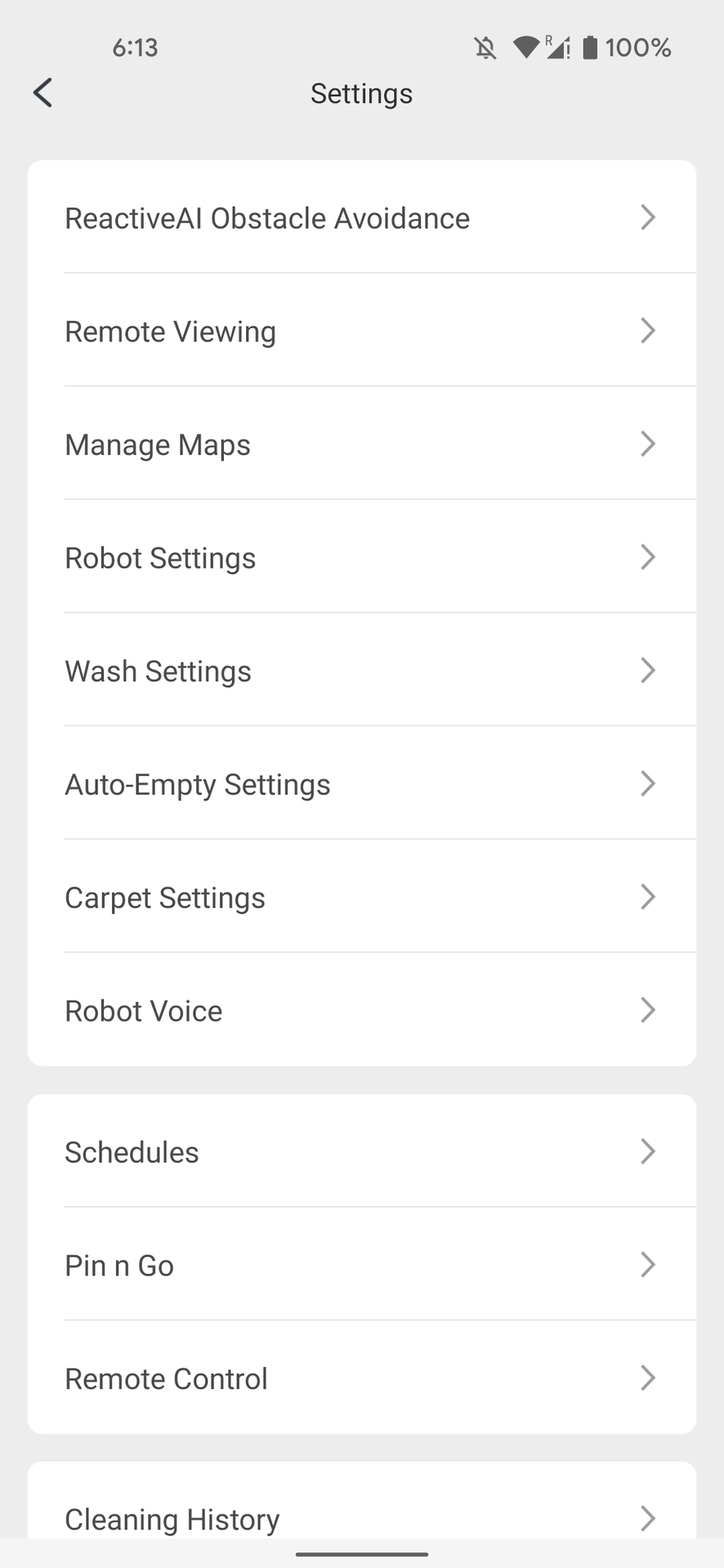 roborock s7 maxv app settings