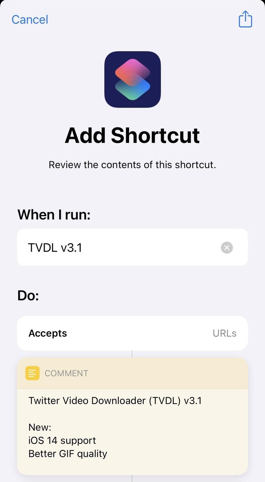 shortcuts twitter video download