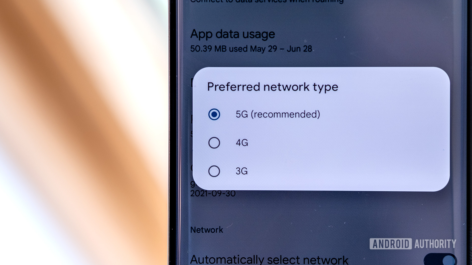 5G Preferred Network Setting 2