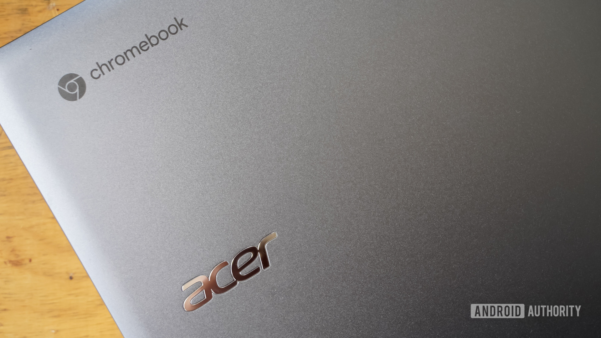 Acer Chromebook Spin 714 logo closeup