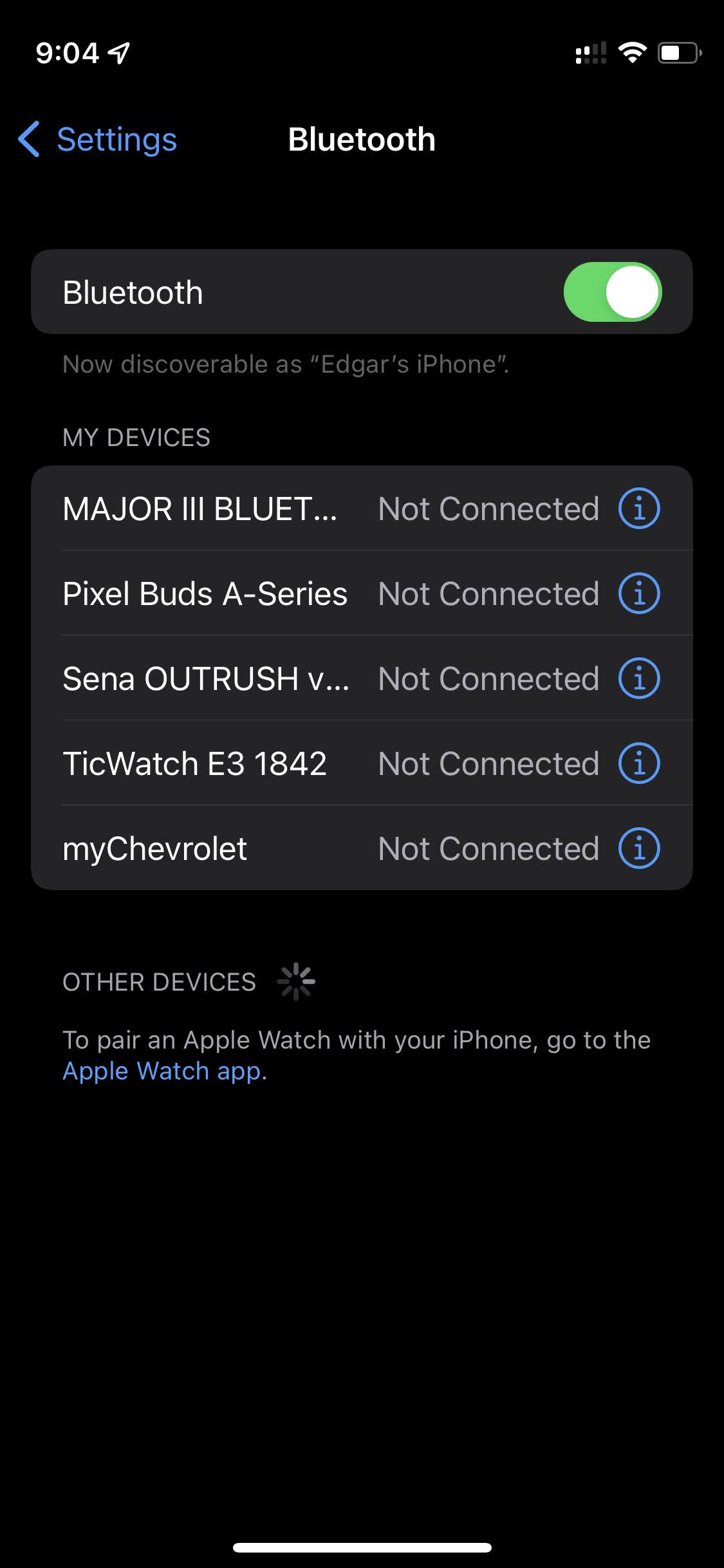 Add a Bluetooth device on iOS 2