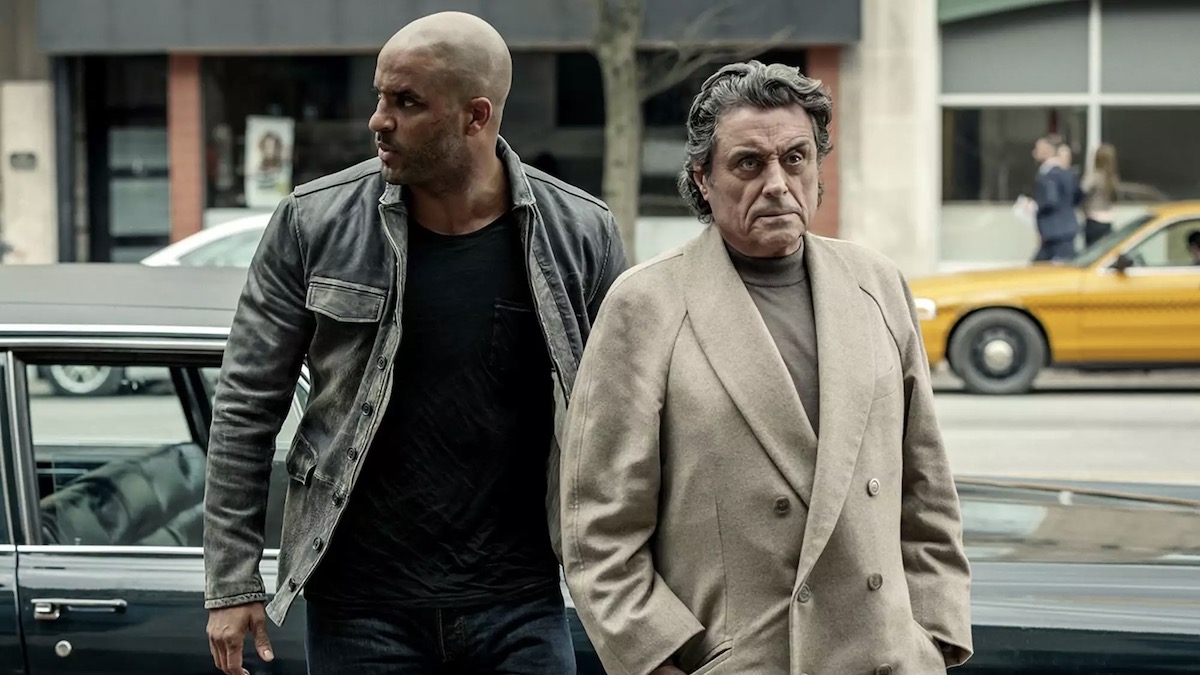Ricky Whittle and Ian McShane in American Gods - best starz shows