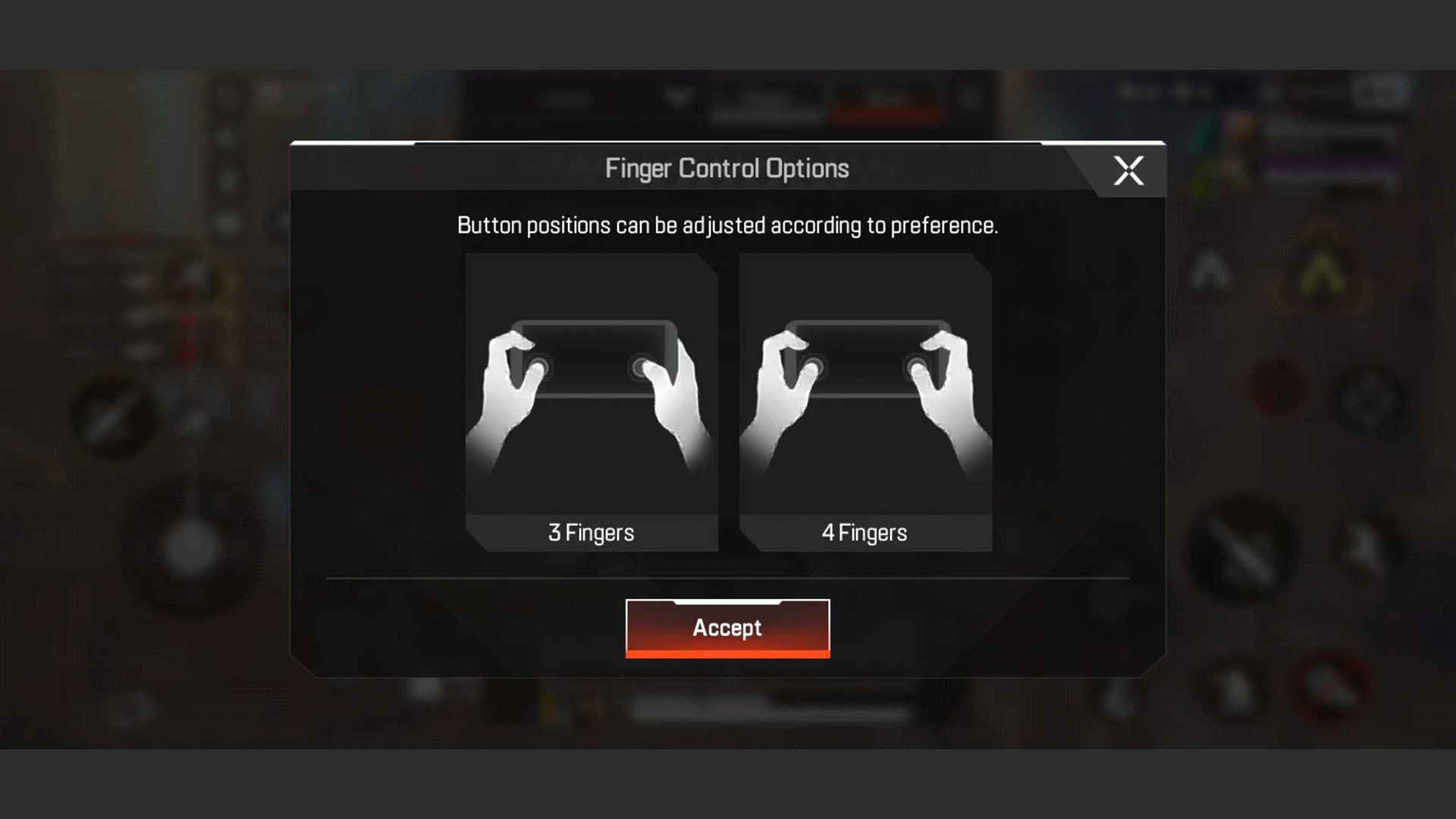 Apex Legends Mobile 3 and 4 finger controls