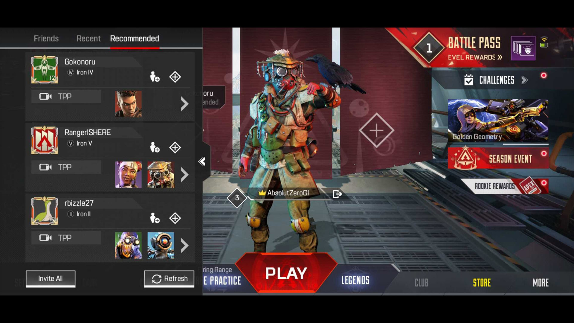 Apex Legends Mobile Recommended