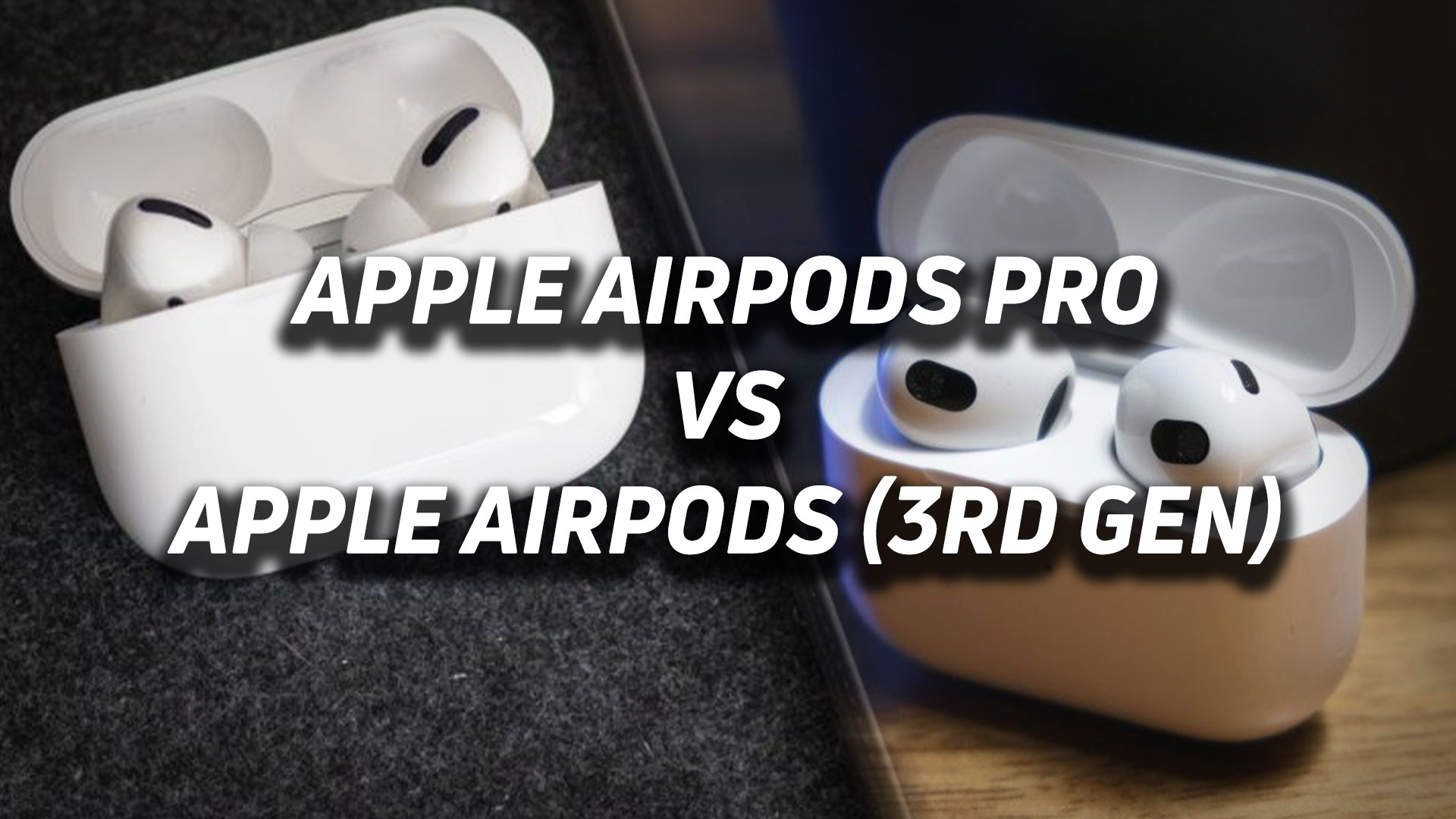 Apple AirPods Pro VS Apple AirPods 3rd generation hero image