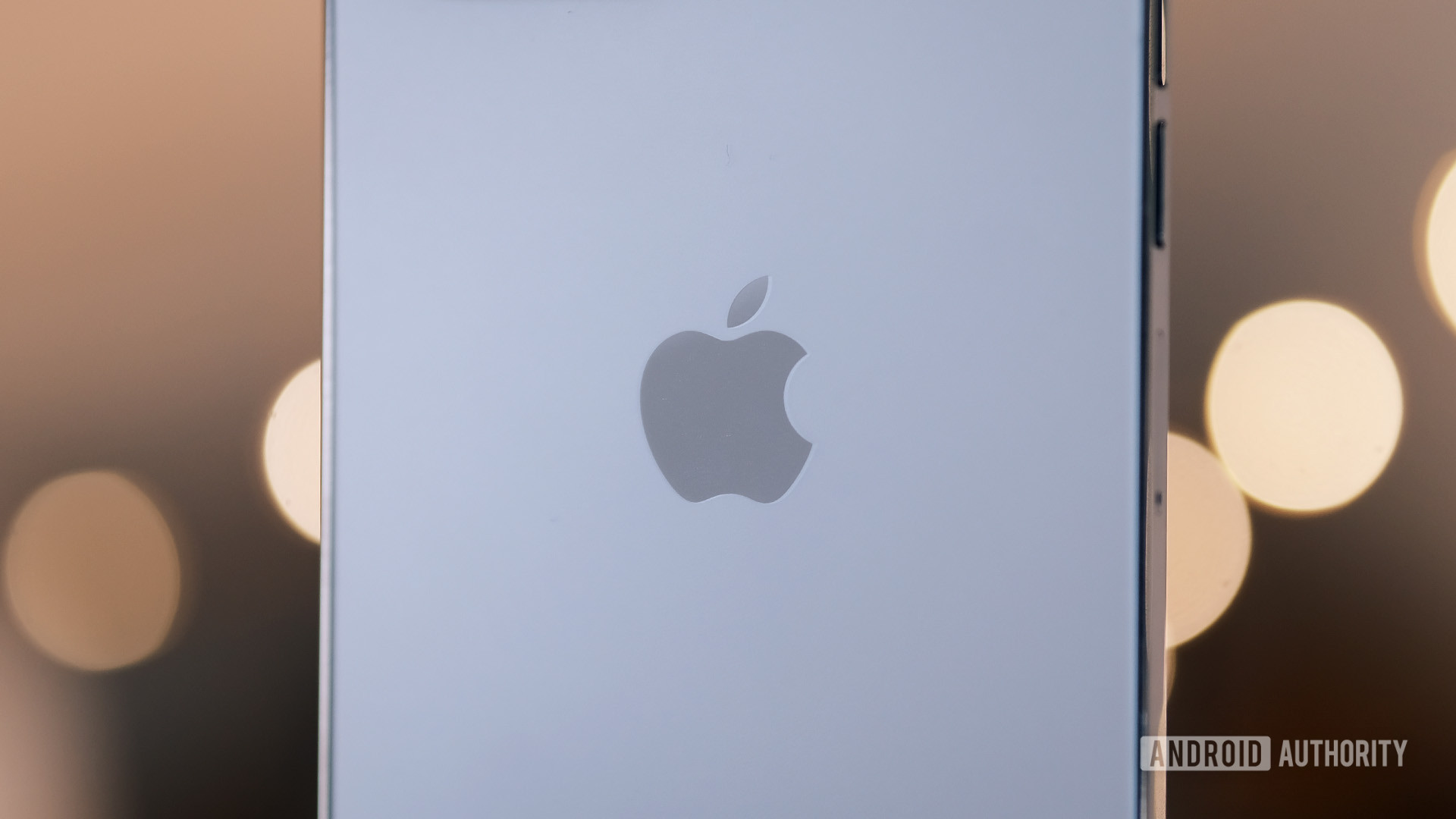 Apple iPhone logo macro