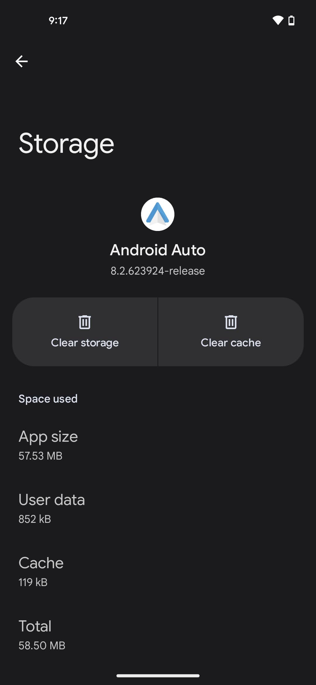 Clear cache and storage for Android Auto 5