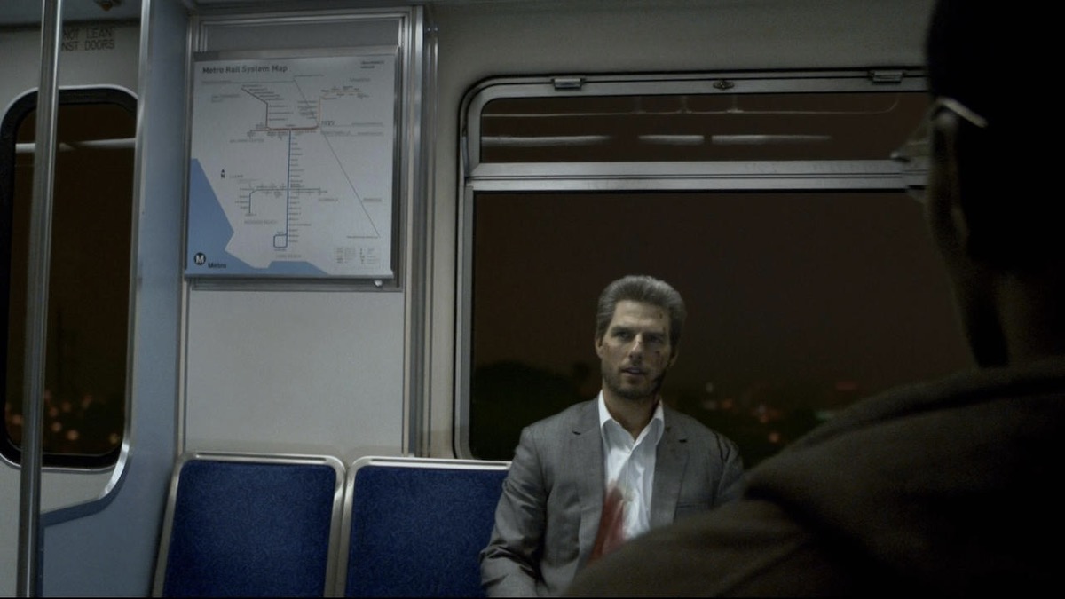 Tom Cruise on a subway car in Collateral - best movies leaving streaming services