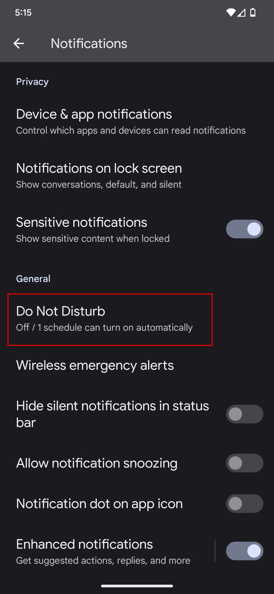 Decide whether to hide notifications or not 2
