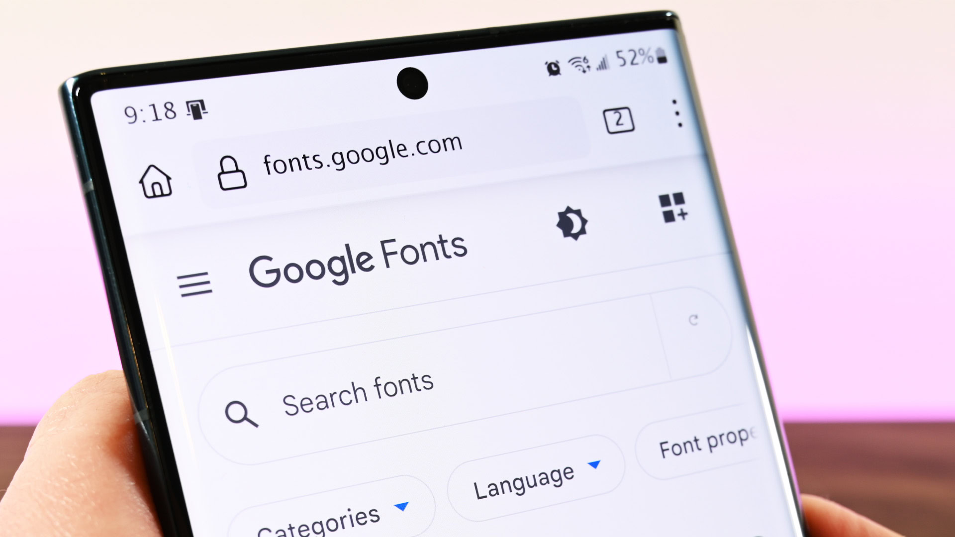 Sito web di Google Fonts