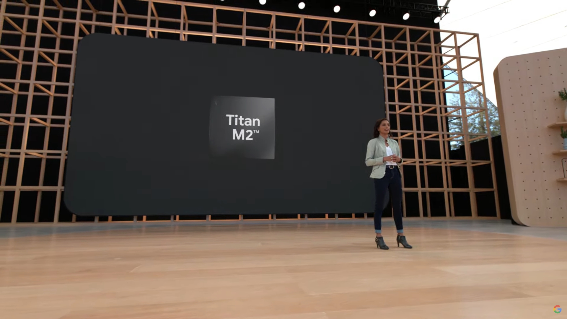 Google IO 2022 titan m2 in the pixel 6a