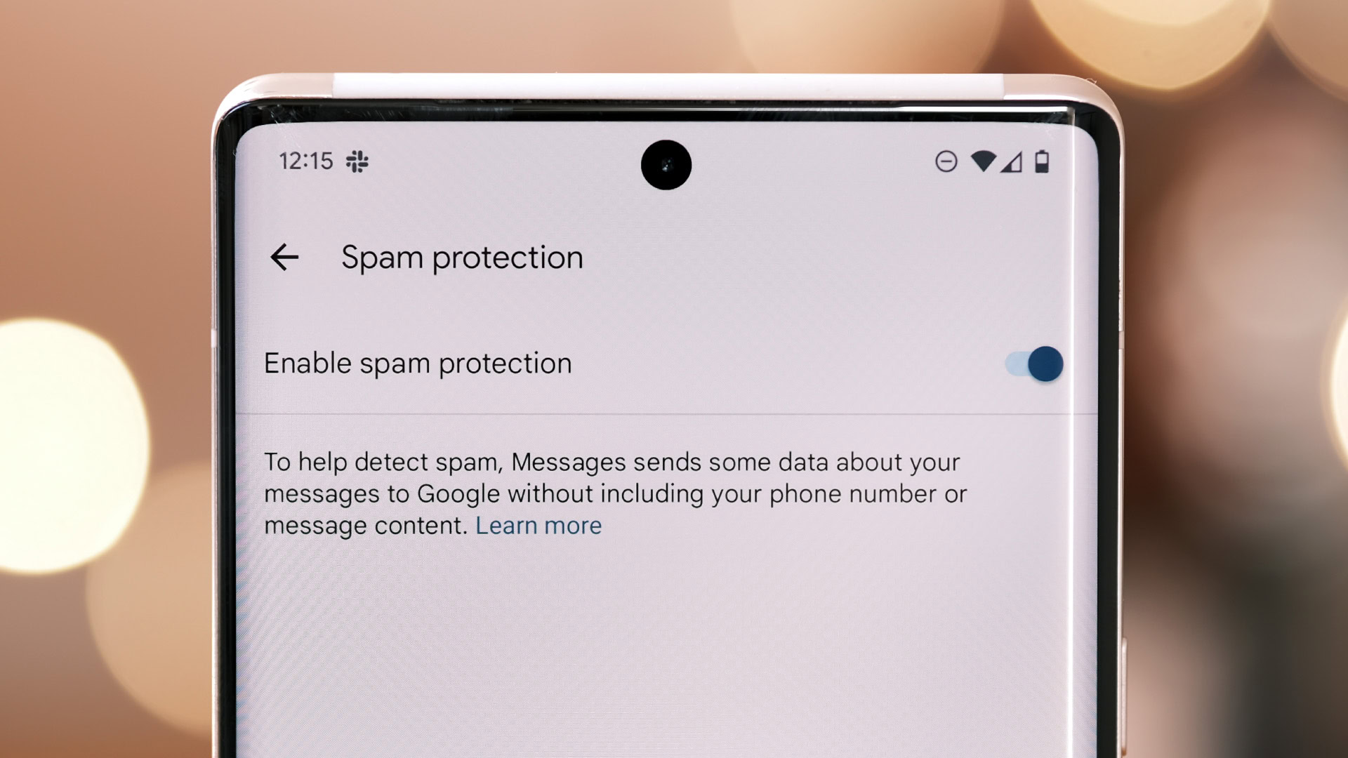 Google Message Spam Protection