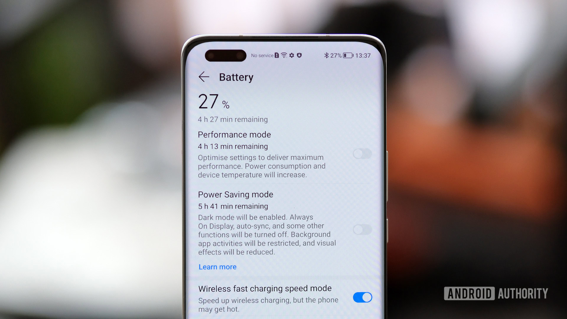 Honor Magic 4 Pro battery modes