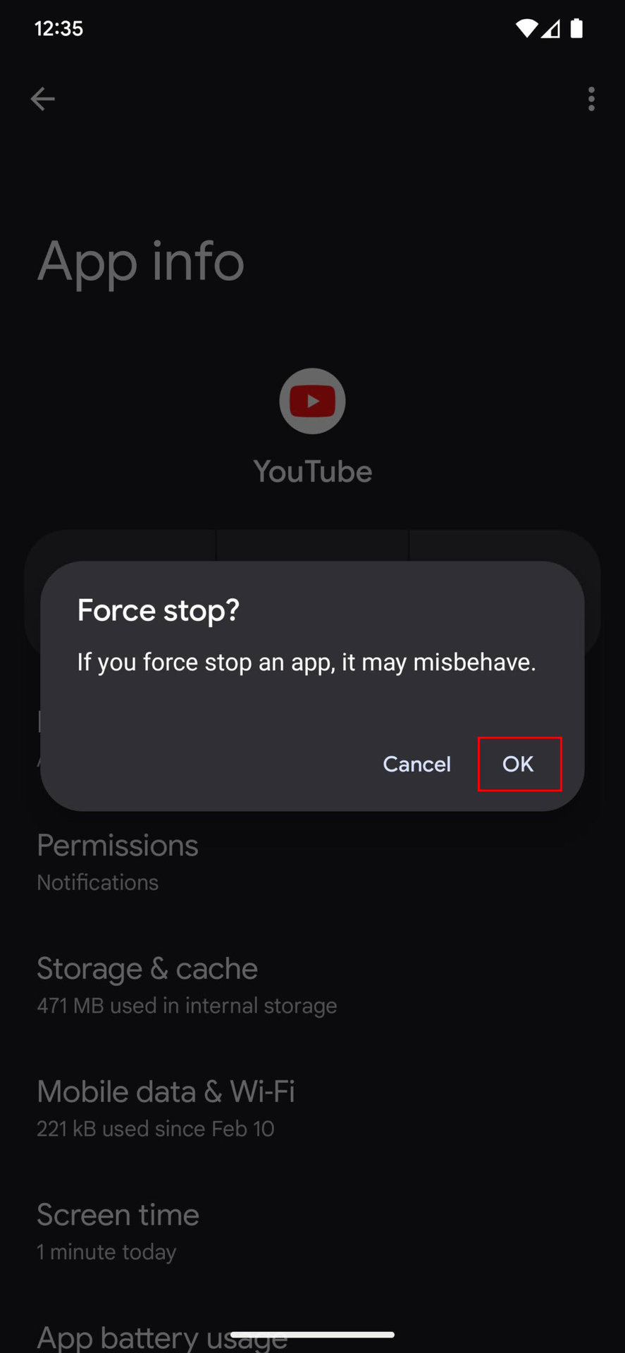 How to Force stop YouTube on Android 4