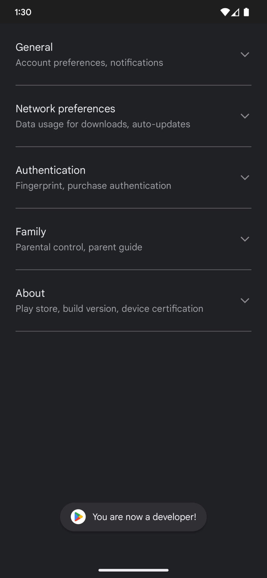 How to enable Google Play developer options 5