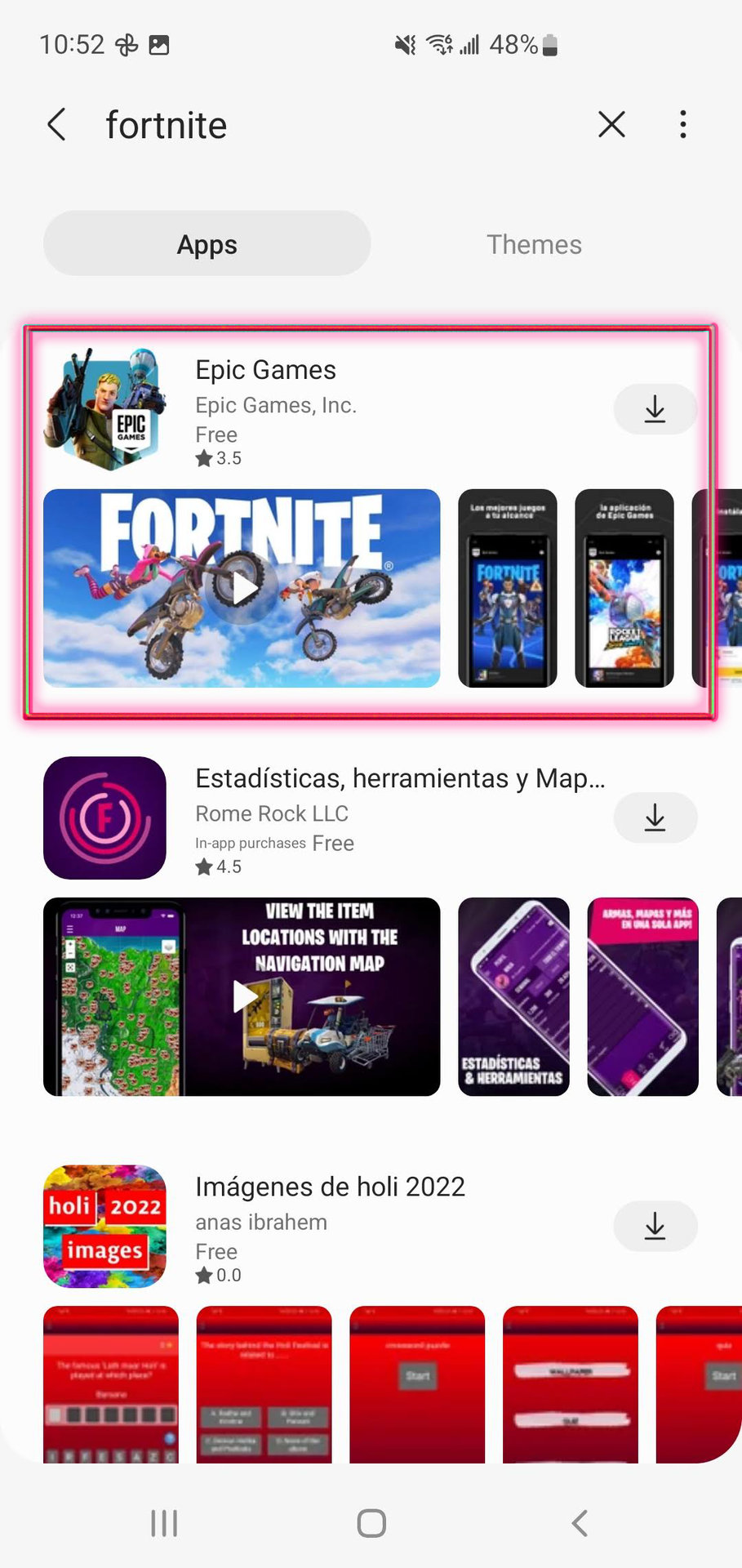 How to install Fornite on Samsung devices through Galaxy App Store 1