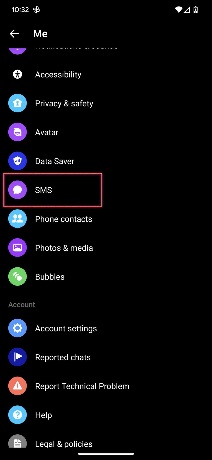 How to set Facebook Messenger as your SMS app 3