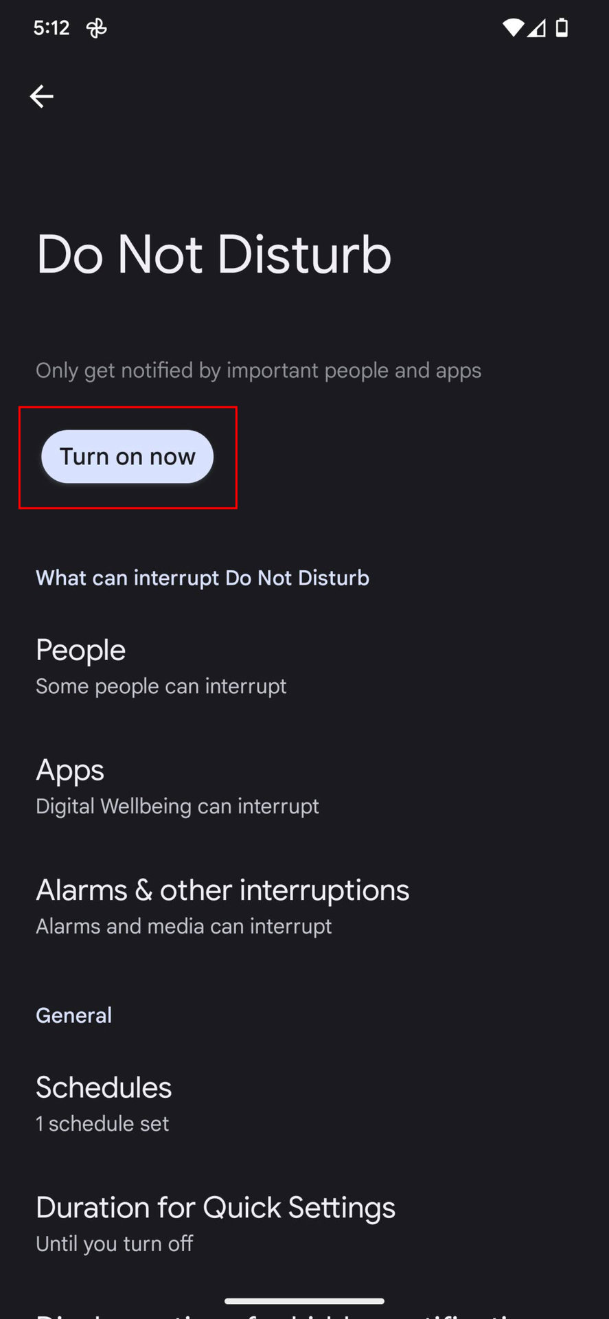 How to use Do Not Disturb mode from the Settings app 3