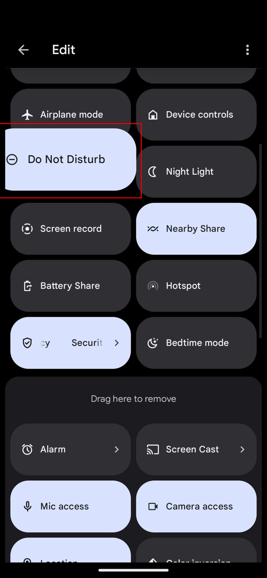 How to use Do Not Disturb mode from the quick settings 3