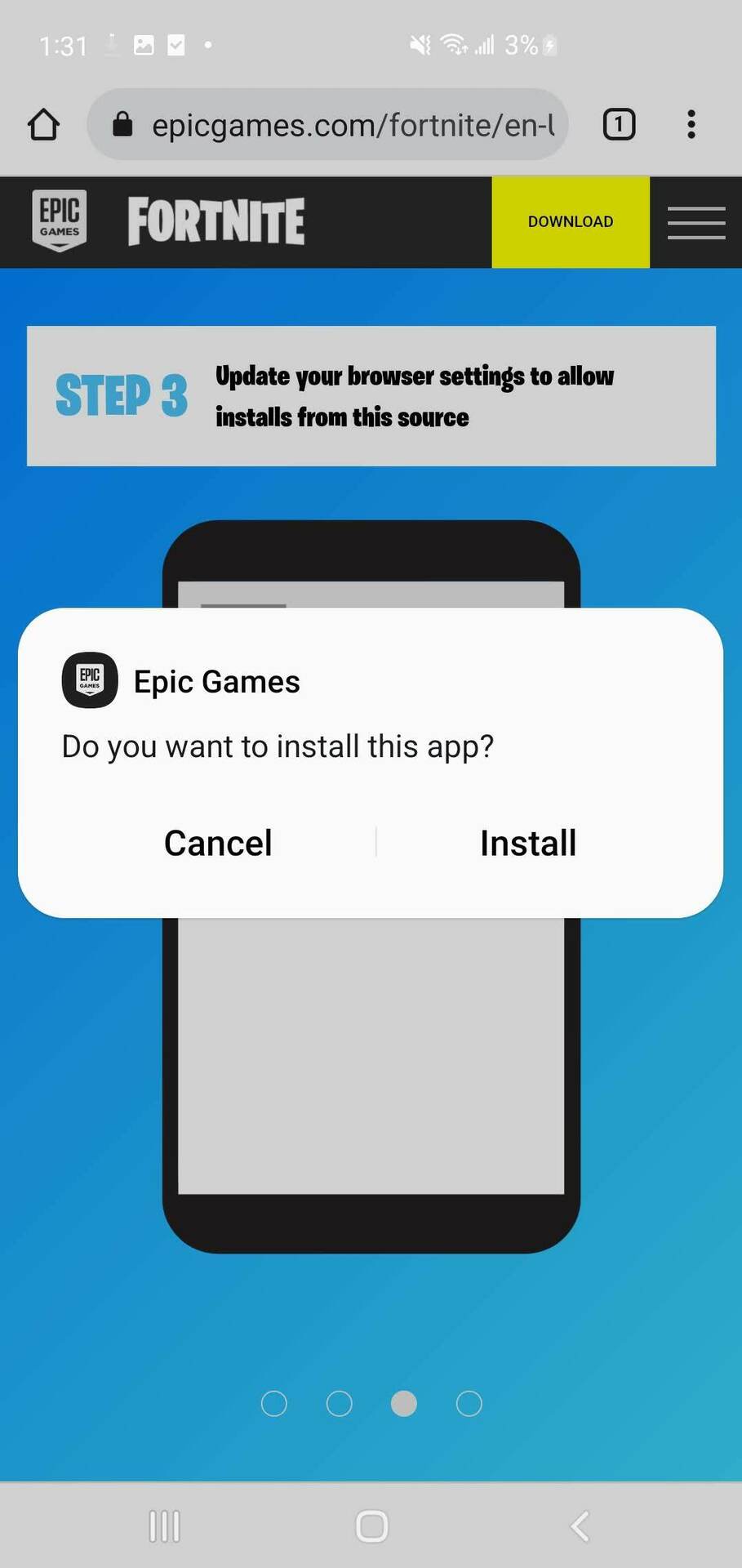 Install Fortnite on Android 4