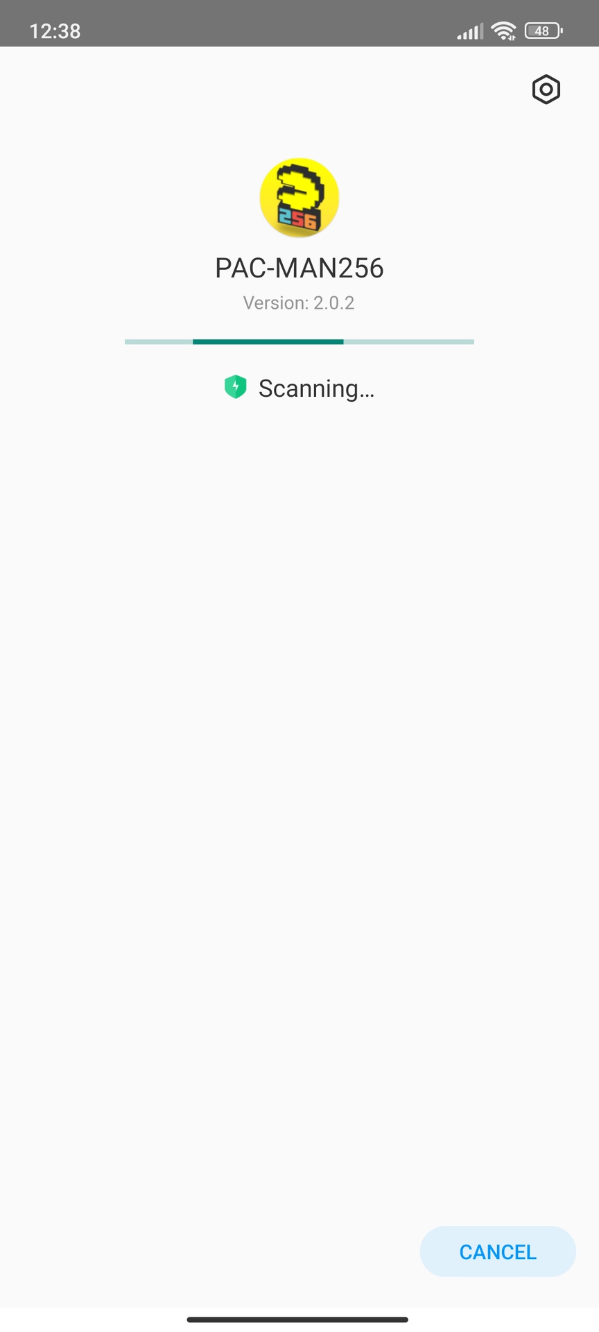 MIUI scanning screen 1