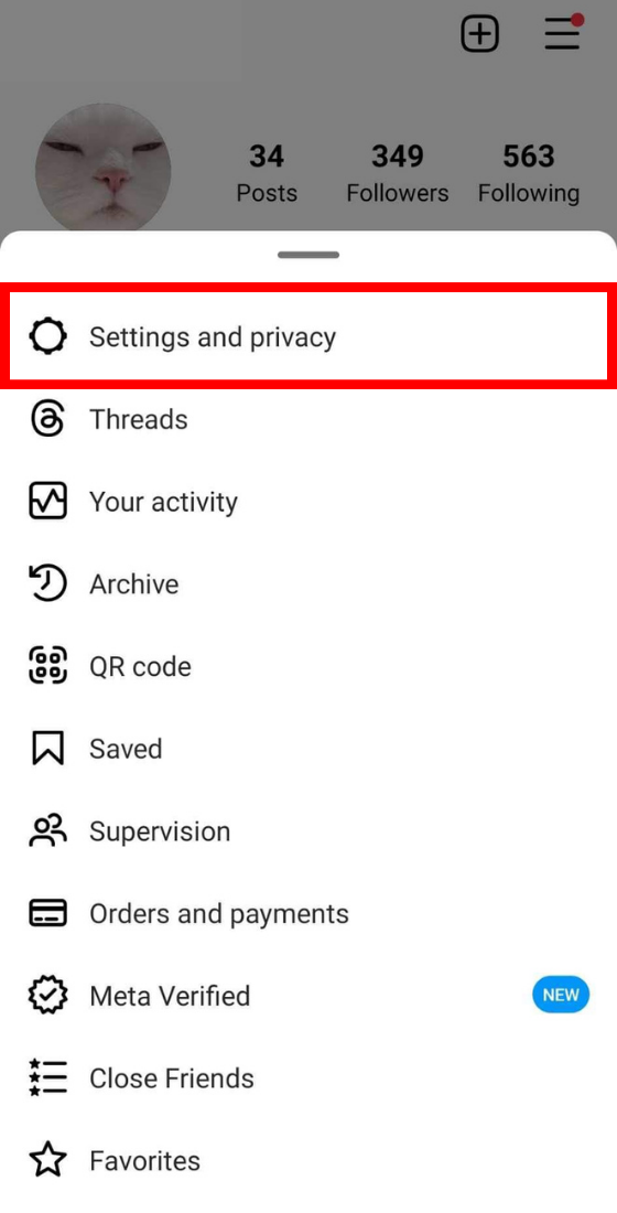 Instagram app settings and privacy