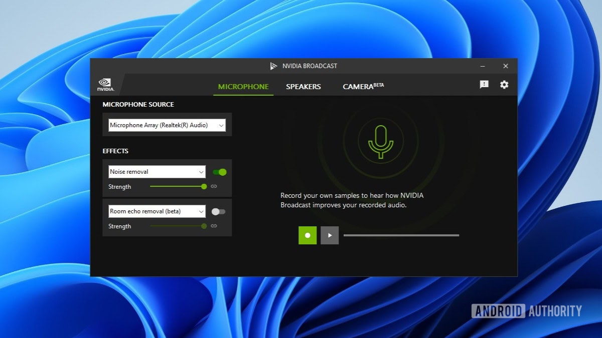 Nvidia Broadcast echo removal