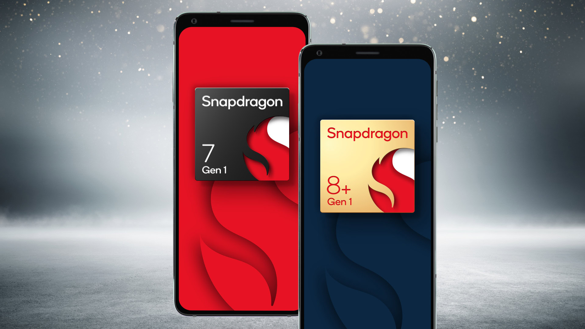 Qualcomm Snapdragon 7 Gen 1 and 8 Plus Gen 1 mockups