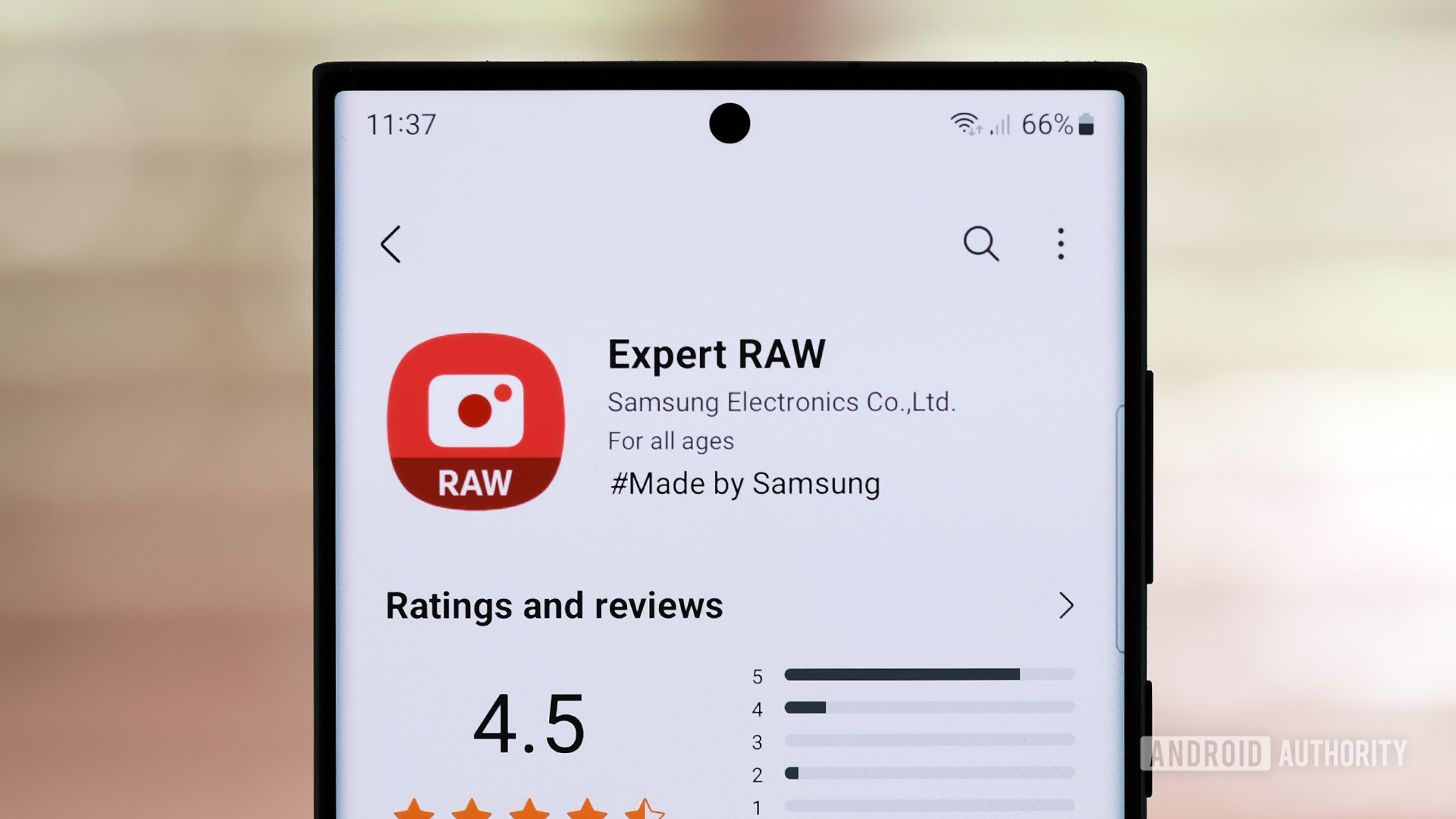 Samsung Expert RAW Galaxy Store