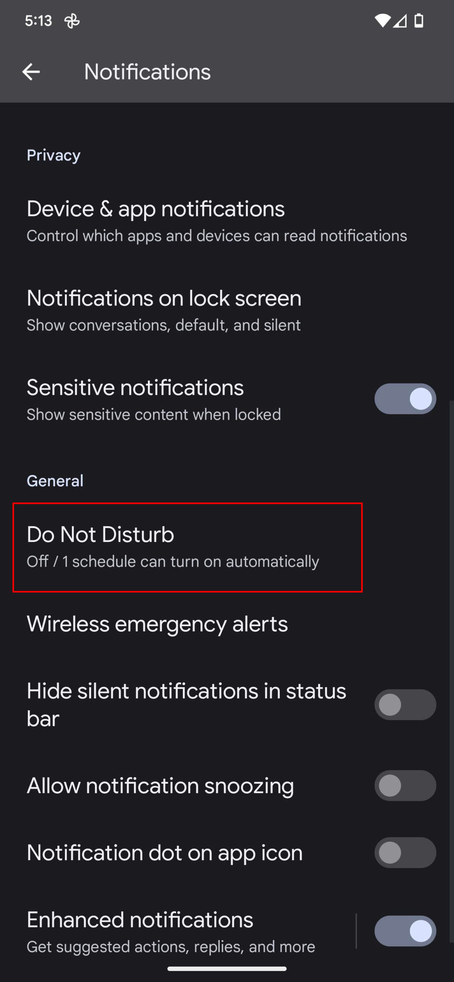 Schedule Do Not Disturb to turn on and off automatically 2