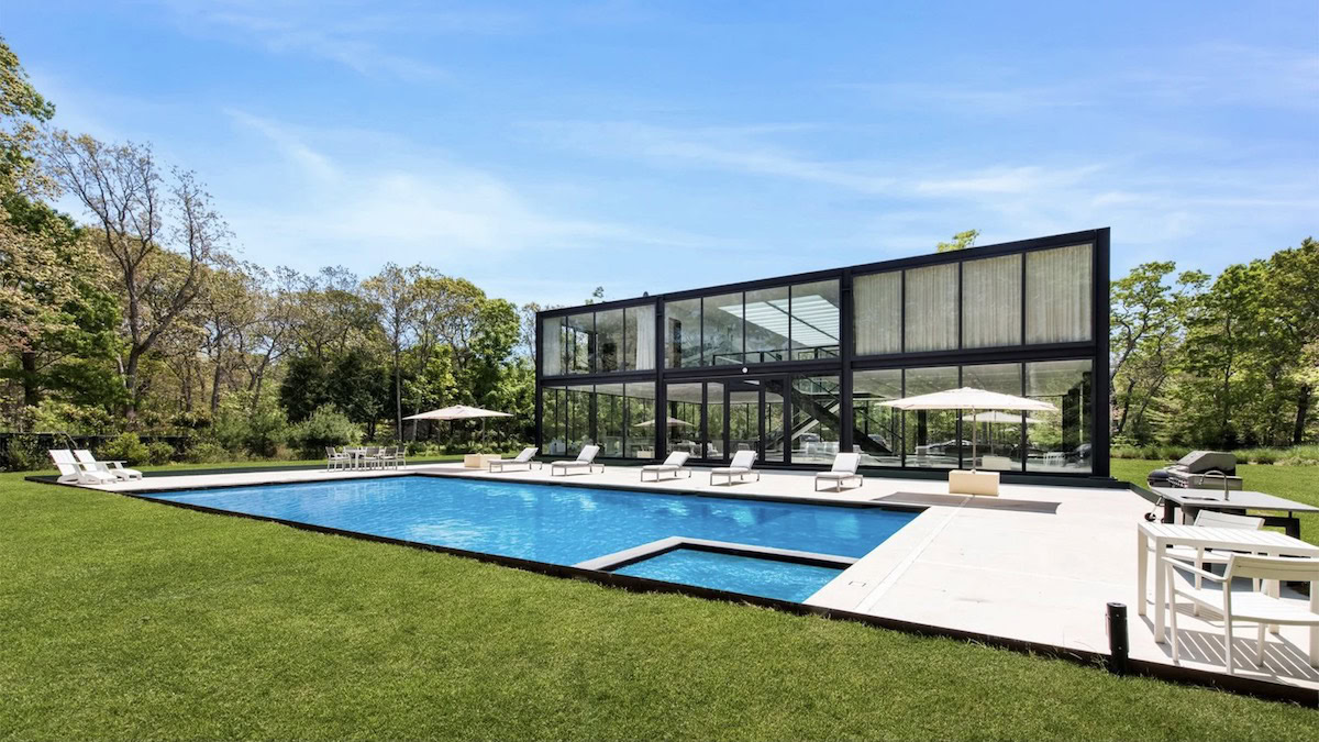 A house with a pool in Selling the Hamptons