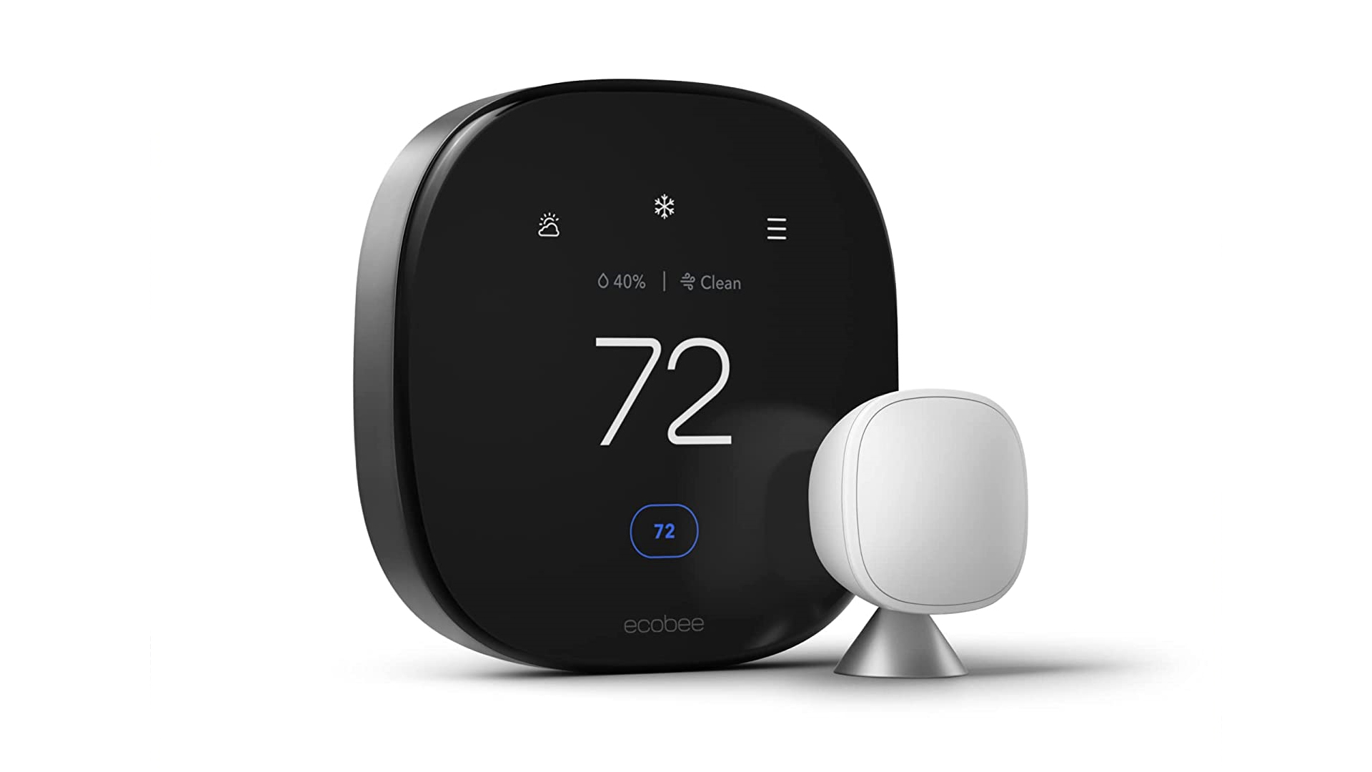 The Ecobee Smart Thermostat Premium in close up