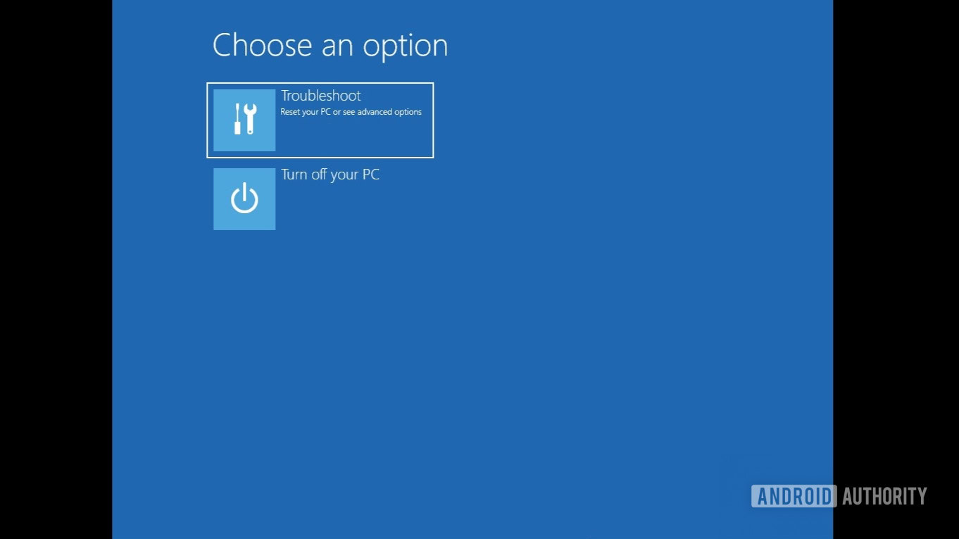 Opciones de reparación de Windows 11