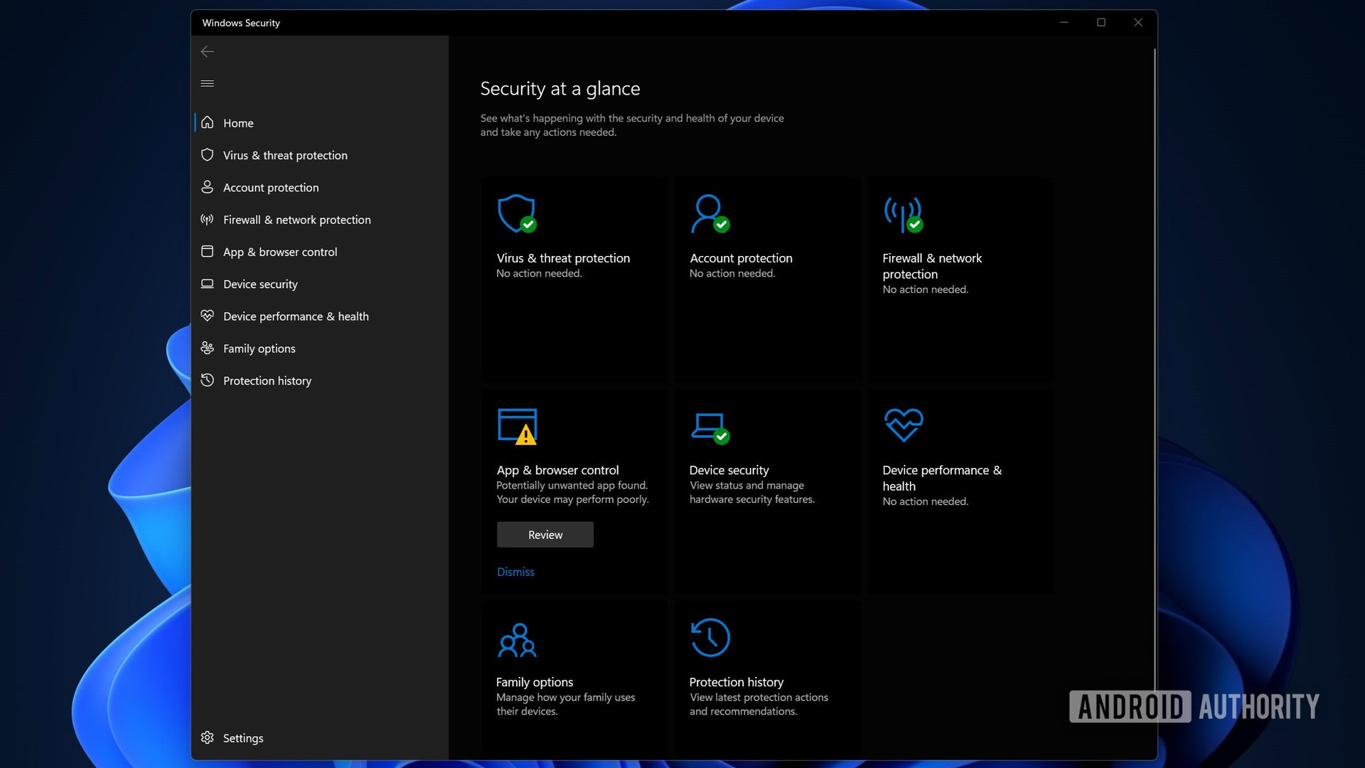 Windows Security app Microsoft Defender