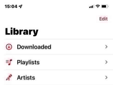 library downloaded apple music mobile
