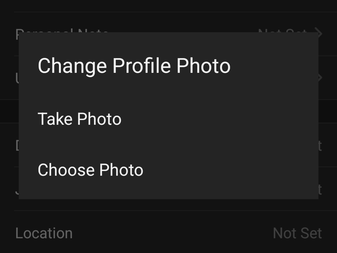change profile photo mobile Zoom