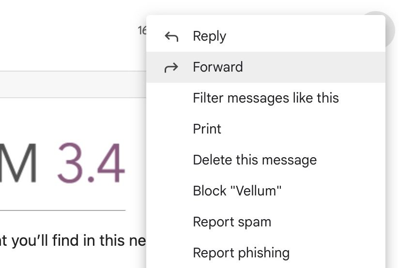 forward gmail email